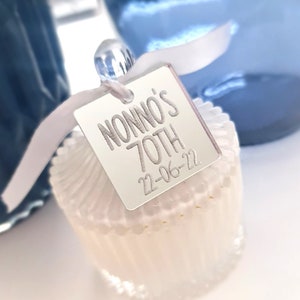 Acrylic Bonbonniere Tag | Guest Bonbonniere tag | Wedding favour tag | Baptism guest tag | Personalised gift tags | thank you tags | Candle