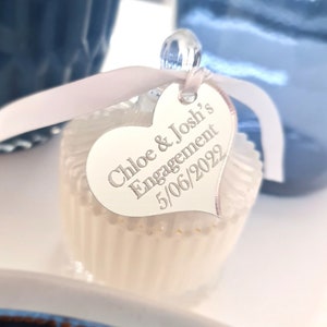 Acrylic Bonbonniere Tag | Guest Bonbonniere tag | Wedding favour tag | Baptism guest tag | Personalised gift tags | thank you tags | Candle