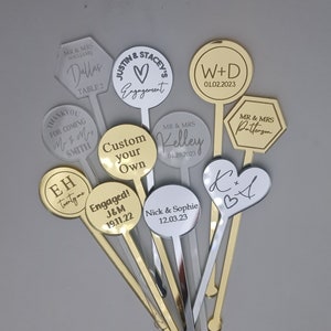 Personalised Drink Stirrers | Swizzle sticks | name stirrers | Bridal shower | Custom stirrers |  Personalised custom made | Event Favours