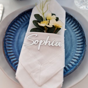 Acryl Sitzplatzkarten | Gold Acryl Namenskärtchen | Sitzplaketten | Hochzeit Tisch Dekor | Hochzeit Namensschilder | Namensplatzierungen