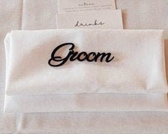 Place Seating Cards | Personalised Acrylic | Custom Made | Place Cards | Name Plaques | Guest Names | Laser Cut Names | Wedding Events