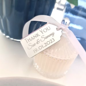 Acrylic Bonbonniere Tag | Guest Bonbonniere tag | Wedding favour tag | Baptism guest tag | Personalised gift tags | thank you tags | Candle