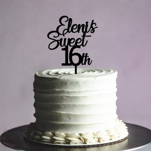 Sweet 16 Acrylic Cake topper | Acrylic Cake topper | FREE Proof Designs | Birthday Cake topper| Milestone Birthday | Personalised topper