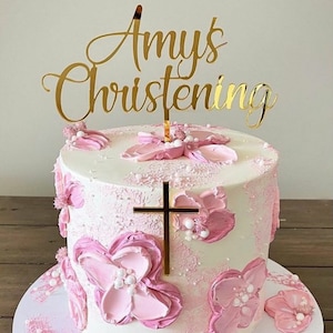 Custom Personalised Acrylic Cake Topper Is one | Birthday | Baptism | Wedding | Communion | Baby Shower | Christening | Bridal |Confirmation