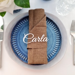 Platzkarten | Personalisierte Acryl | Maßanfertigung | Tischkarten | Namensschilder | Gast Namen | Lasergeschnittene Namen | Hochzeit Events