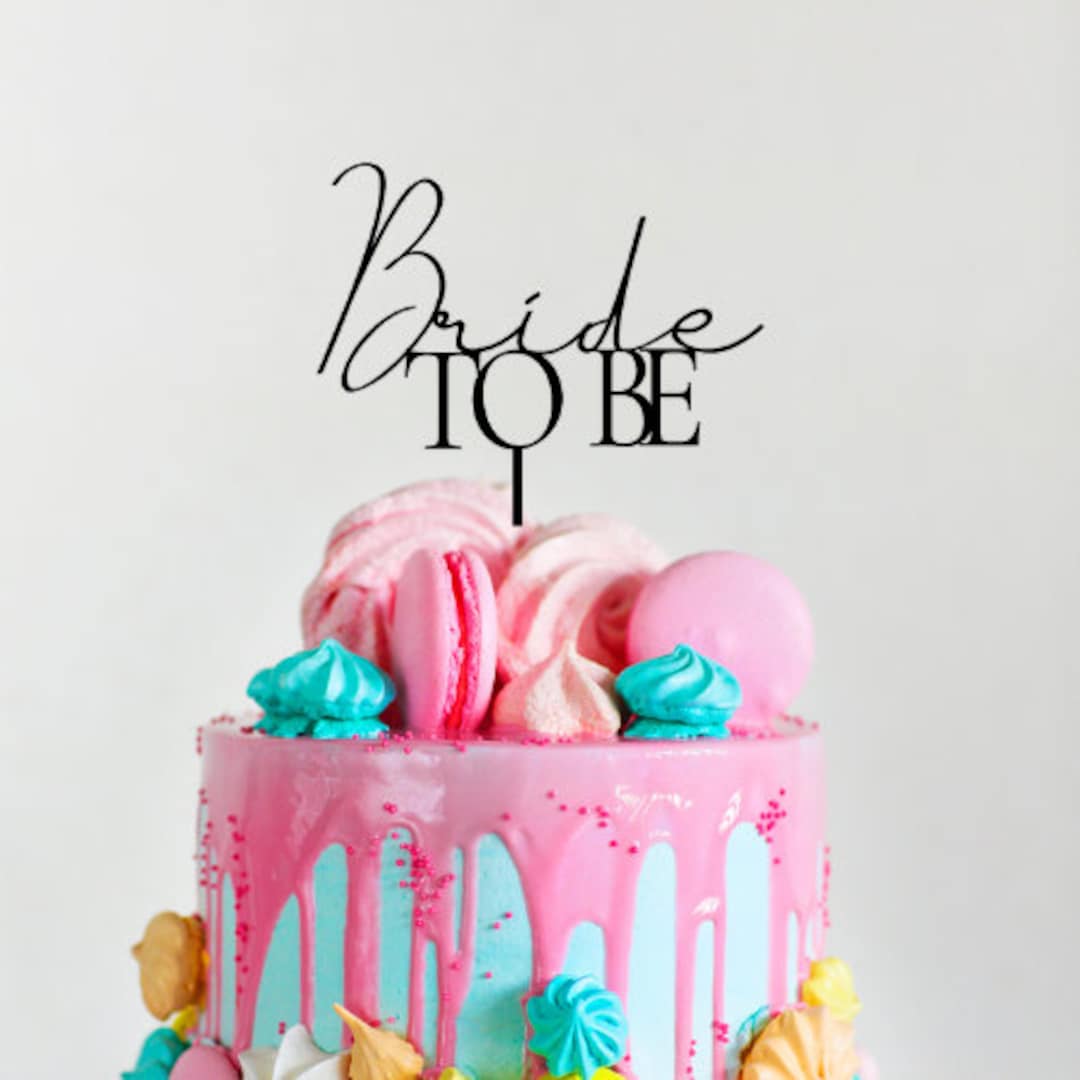 Buy Custom Bride to Be Cake Topper Modern Wedding Cake Topper Online in