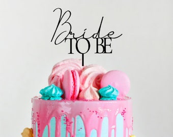 Custom Bride to be Cake Topper | Modern Wedding Cake Topper | Anniversary Cake Topper | Name Cake Topper | Engagement Cake Topper | Decor