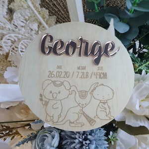 Disque de faire-part de naissance, accessoire photo nouveau bébé, ensemble de disques d'étape importante, cadeau de baby shower, décoration de chambre d'enfant, signe Hello world, séance photo de nouveau-né,