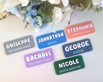 Personalised Name Badge | Medical Name Badge| Custom Magnetic Name Tag | Colourful | Name Badge | doctor | nurse | hospital | educator