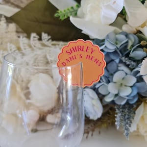 pour boissons en acrylique sans pied | Verre à cocktail | Poules | Accessoires pour boissons | Décoration de mariage | Anniversaire | Étiquettes de mariage personnalisées | Etiquettes personnalisées