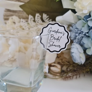 Drink Tags Acrylic Stemless | Cocktail Glass | Hens | Drink Accessories | Wedding Decor | Birthday | Custom Wedding tags | Personalised Tags