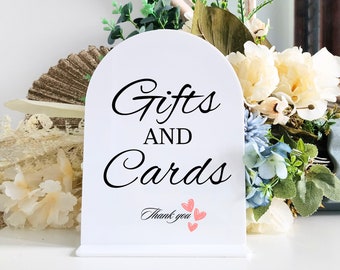 Acryl Geschenke und Karten-Zeichen | Gästebuch Zeichen | Personalisiertes Foto-Gästebuch | Geschenke und Karten | Hochzeit Zeichen | gut wünscht Beschriftung