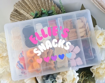 Travel box | Direct Printed | Personalised Lunch Box | Child Gift | Custom Snack Box | Kids Movie Snacks Box | Personalised gift sweets box