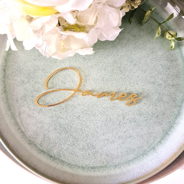 Personalised Acrylic Name Place Seating | Custom Name Place Cards | Name Plaques | Wedding Guest Names | Wedding Events | Guest name