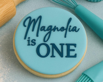 Sello para galletas Is One | Sello para galletas de cumpleaños | Grabador para galletas de cumpleaños | Sello para galletas de primer cumpleaños | Sello para galletas personalizado | Grabador