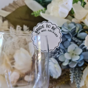 Drink Tags Acrylic Stemless | Cocktail Glass | Hens | Drink Accessories | Wedding Decor | Birthday | Custom Wedding tags | Personalised Tags