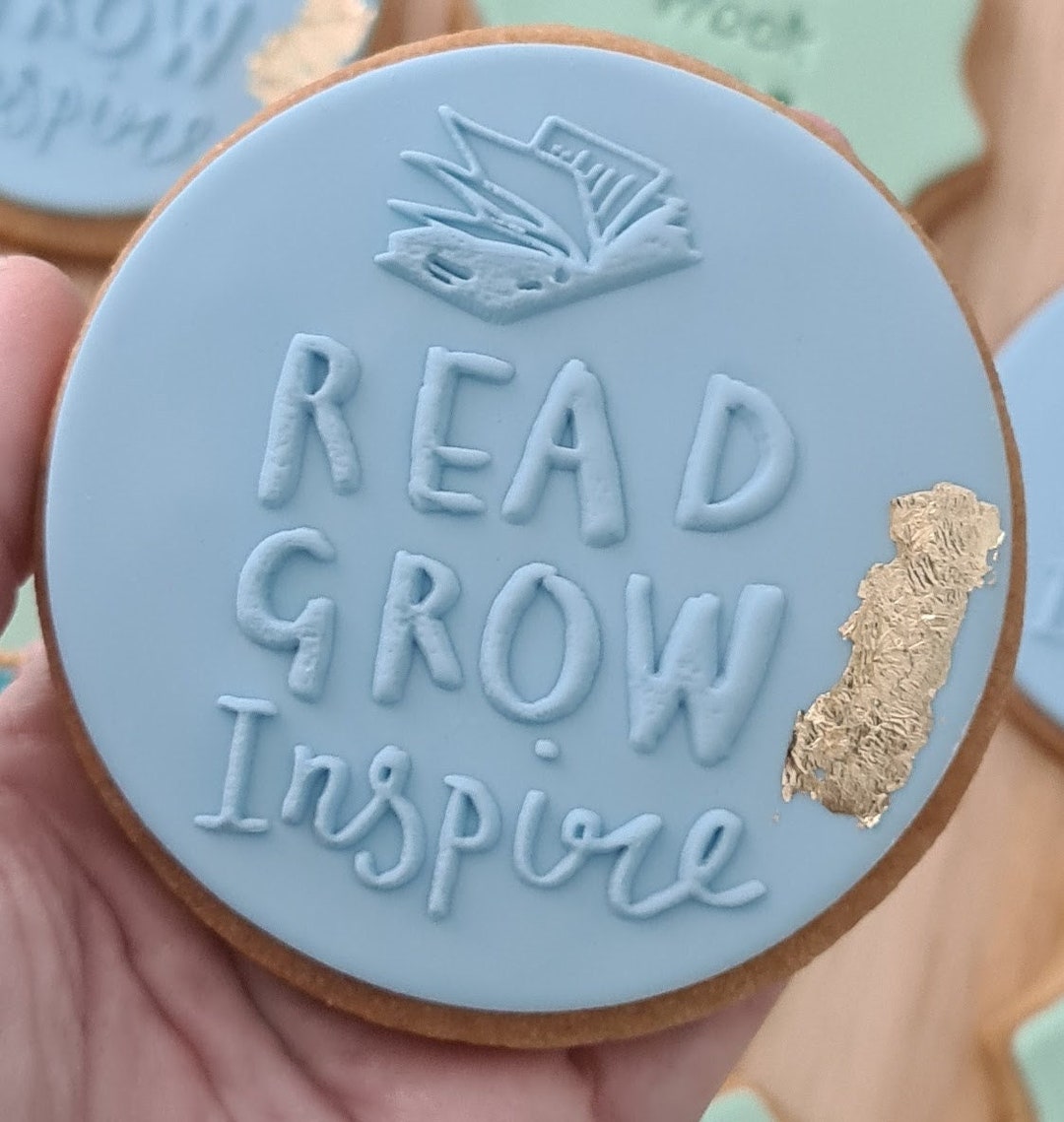 Custom Made Cookie Stamp Personalised Fondant Debosser Etsy