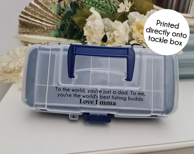 Customised Fishing Tackle Box  | fathers day | Custom Fishing accessories | unique gift | gift for him | Personalised gift | Uv Printed