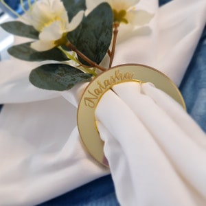 Napkin holders Personalised Acrylic Name Place | Custom Name Place Cards | Name Plaques | Wedding Guest Names | Wedding Events | Guest name