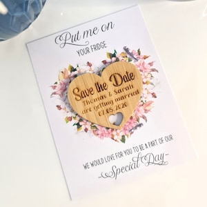 Wedding Save the date Magnets | Wedding Invitations | Event Calendar | Personalised Save the dates | Invitations | Wooden Invites |