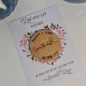 Wedding Save the date Magnets | Wedding Invitations | Event Calendar | Personalised Save the dates | Invitations | Wooden Invites |