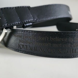 Mens (PU) Leather Belt Personalised Engraved Belt | Fathers Day Gift | Anniversary | Gift for Him | Groomsman | Husband Gift | Gift for Dad