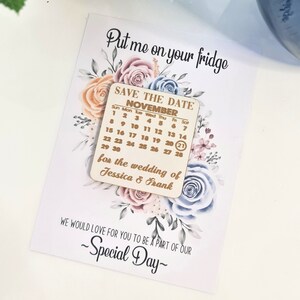 Save the Date personalised magnets | Invites | alterative Save the date | Timber Invitations | Wedding magnets |  Engagement announcement