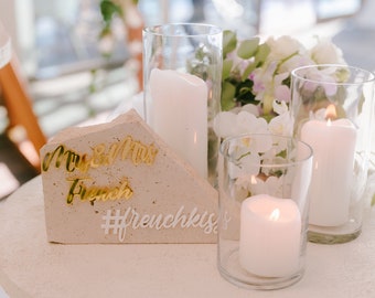 Travertine Stone Table Number Wording | Table Number Wording only | Wedding Stone Table Numbers | Wedding Decor | Well Wishes | Personalised