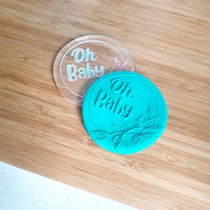 Oh Baby Keks Stempel | Baby Fondant Debosser | Baby Shower Cookie Debosser | Baby Shower l Baby Cookie Stempel l Embosser l Fondant Stempel