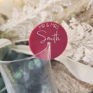 Etichette per bevande in acrilico senza stelo / Bicchiere da cocktail / Galline / Accessori per bevande / Decorazioni per matrimoni / Compleanno / Etichette per matrimoni personalizzate / Etichette personalizzate