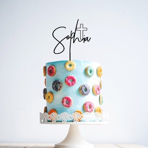 custom personalised acrylic Cake Topper | birthday | baptism | wedding | communion | baby shower | christening | bridal | confirmation
