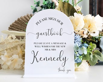 Acryl-Gästebuch-Schild | Gästebuch Zeichen | Personalisiertes Foto-Gästebuch | Verlobungszeichen | Polaroid | Hochzeit Zeichen | gut wünscht Beschriftung