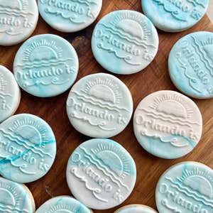 Custom Made Cookie Stamp | Personalised fondant debosser | Personalised Cookie Stamp | Baby Shower |  Birthday | Themed | Friends | Embosser