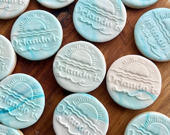 Custom Made Cookie Stamp | Personalised fondant debosser | Personalised Cookie Stamp | Baby Shower |  Birthday | Themed | Friends | Embosser