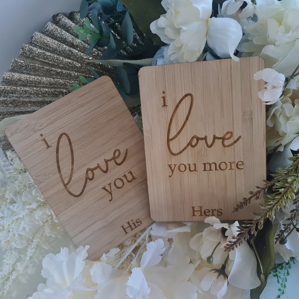 Personalised vow holders | Set of 2 | Acrylic wedding vow cards | wedding ceremony card | Etched Vow | Wedding Gift | Vow renewals