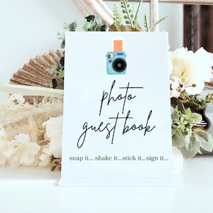 Polaroid Photo Guestbook Sign | guestbook Sign | photo guestbook | wedding guestbook sign | engagement sign | polaroid camera | wedding sign