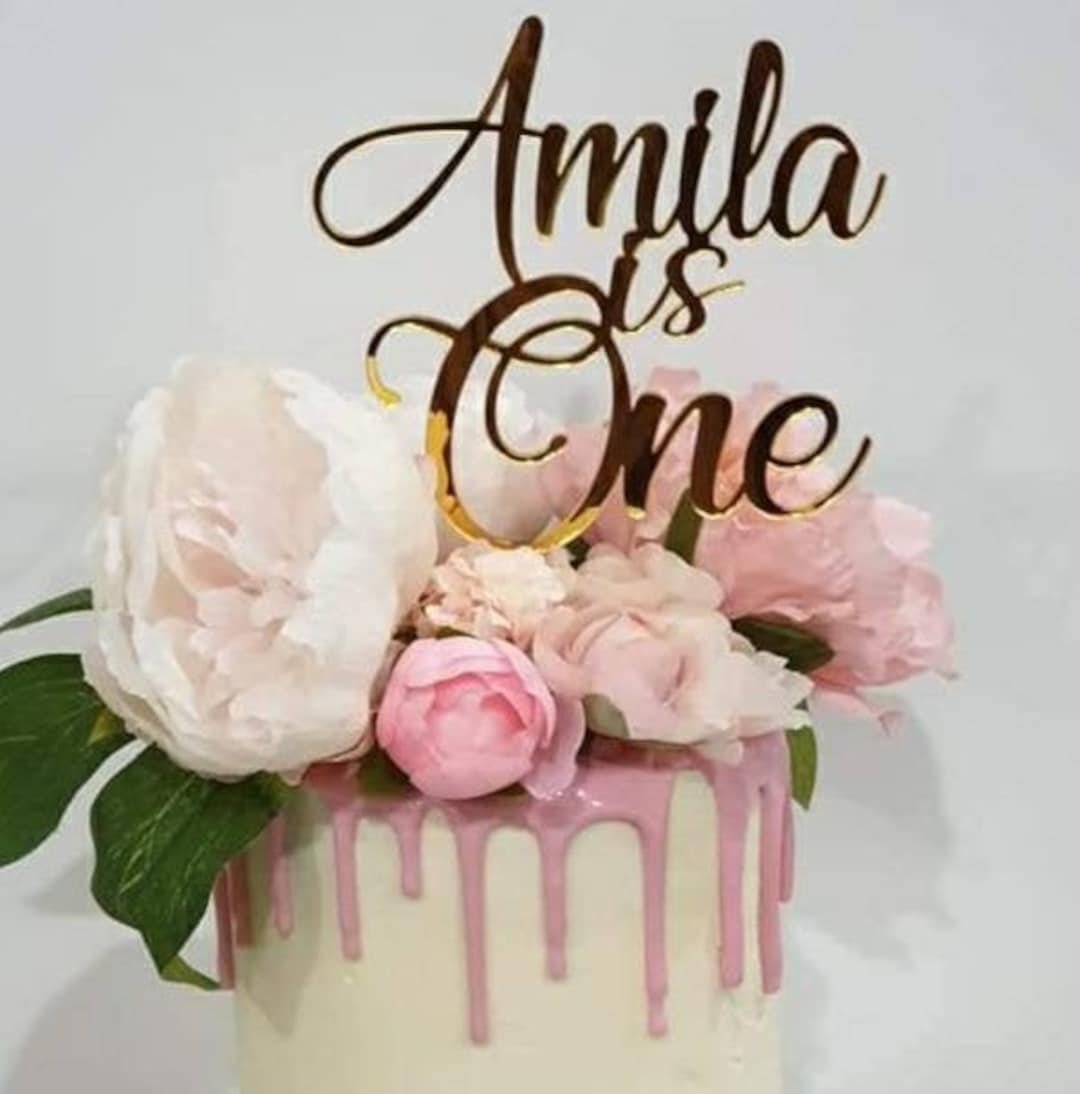 Custom Personalised Acrylic Cake Topper | Birthday | Baptism | Wedding ...