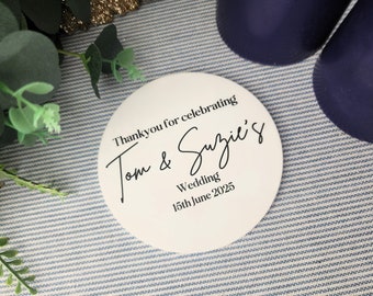 Acrylic Coaster Cards | Laser UV Printed | Personalised | Place Cards | Wedding Guest names | Wedding | Birthday | Custom Printed |