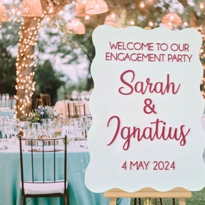 Wedding Welcome Sign | Guest Signage | Acrylic Welcome Sign | Mr & Mrs Sign | Event Signage | 3d Wedding Sign | Double Layer Welcome sign