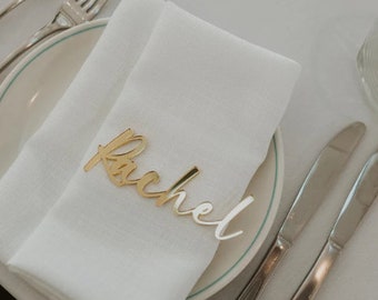 Personalised Acrylic Name Place Seating | Custom Name Place Cards | Name Plaques | Wedding Guest Names | Wedding Events | Guest name