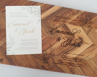 Personalised Wooden Cheese Board | Custom Serving Board, Wedding Gift