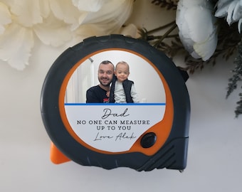 Benutzerdefiniertes Design Maßband | Personalisiertes Klebeband für Werkzeugkasten | Logo oder Bild hinzufügen | Geschenk für Papa, Tradie oder DIY-Liebhaber