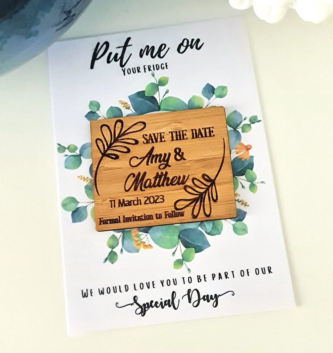 Save the Date Personalised Magnets | Invites | Alterative Save the Date ...