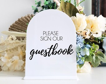 Acryl-Gästebuch-Schild | Gästebuch Zeichen | Personalisiertes Foto-Gästebuch | Verlobungszeichen | Polaroid | Hochzeit Zeichen | gut wünscht Beschriftung