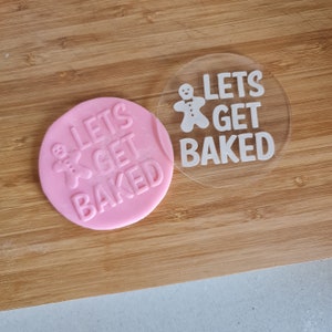 Lets Get Baked l Christmas Cookie Stamp | Christmas Fondant Debosser | Christmas | Xmas Cookie Stamp | Fondant Stamp | Debosser | Embosser