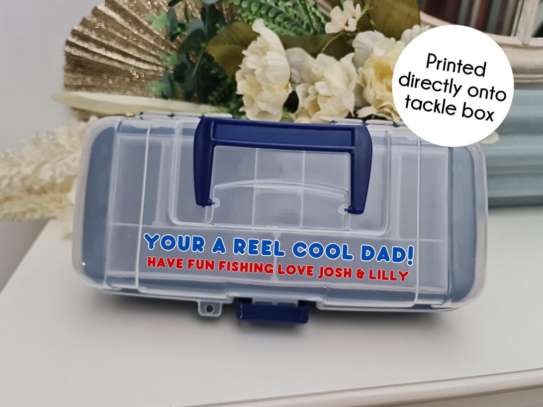 Fathers Day Gift Fishing Tackle Box | Fathers Day | Custom Fishing ...