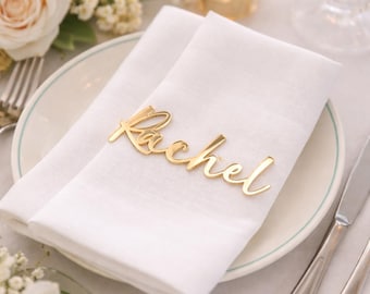 Personalised Acrylic Name Place Seating | Custom Name Place Cards | Name Plaques | Wedding Guest Names | Wedding Events | Guest name