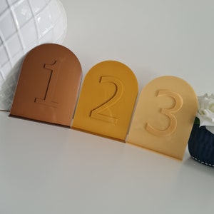 Arch Table Numbers | Table Numbers | Acrylic Table Numbers | Table Number Wedding | Double Layer | Centrepieces Luxury Decorations |