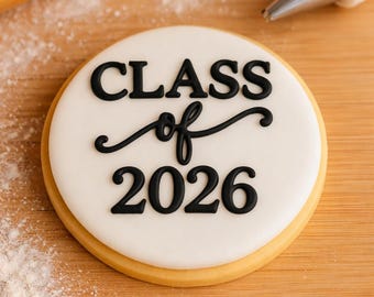 Class Of 2026 | Personalised fondant debosser | Personalised Cookie Stamp | End of school year | Celebrations | Themed