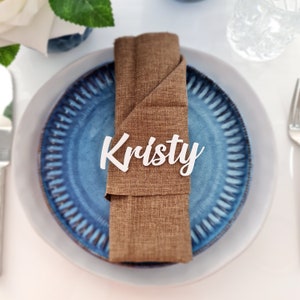 Marque-places pour sièges en acrylique | Cartes de visite en acrylique doré | plaques pour sièges | Décoration de table de mariage | Plaques nominatives de mariage | Nommer les emplacements